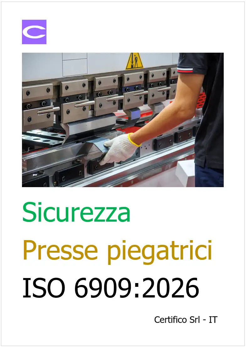 Sicurezza Presse piegatrici | ISO 6909:2026